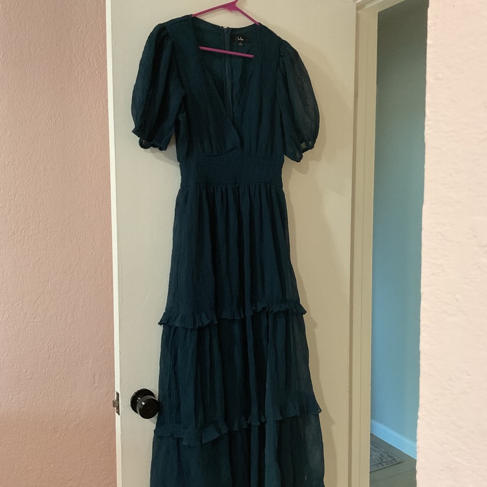 Lulus Teal Maxi Dress